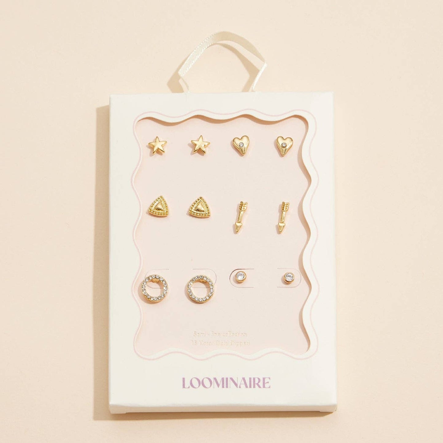 18K Gold-Dipped Stud Earrings