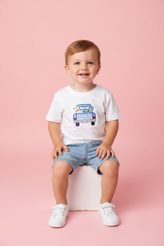 Embroidered Fishing Truck Tee
