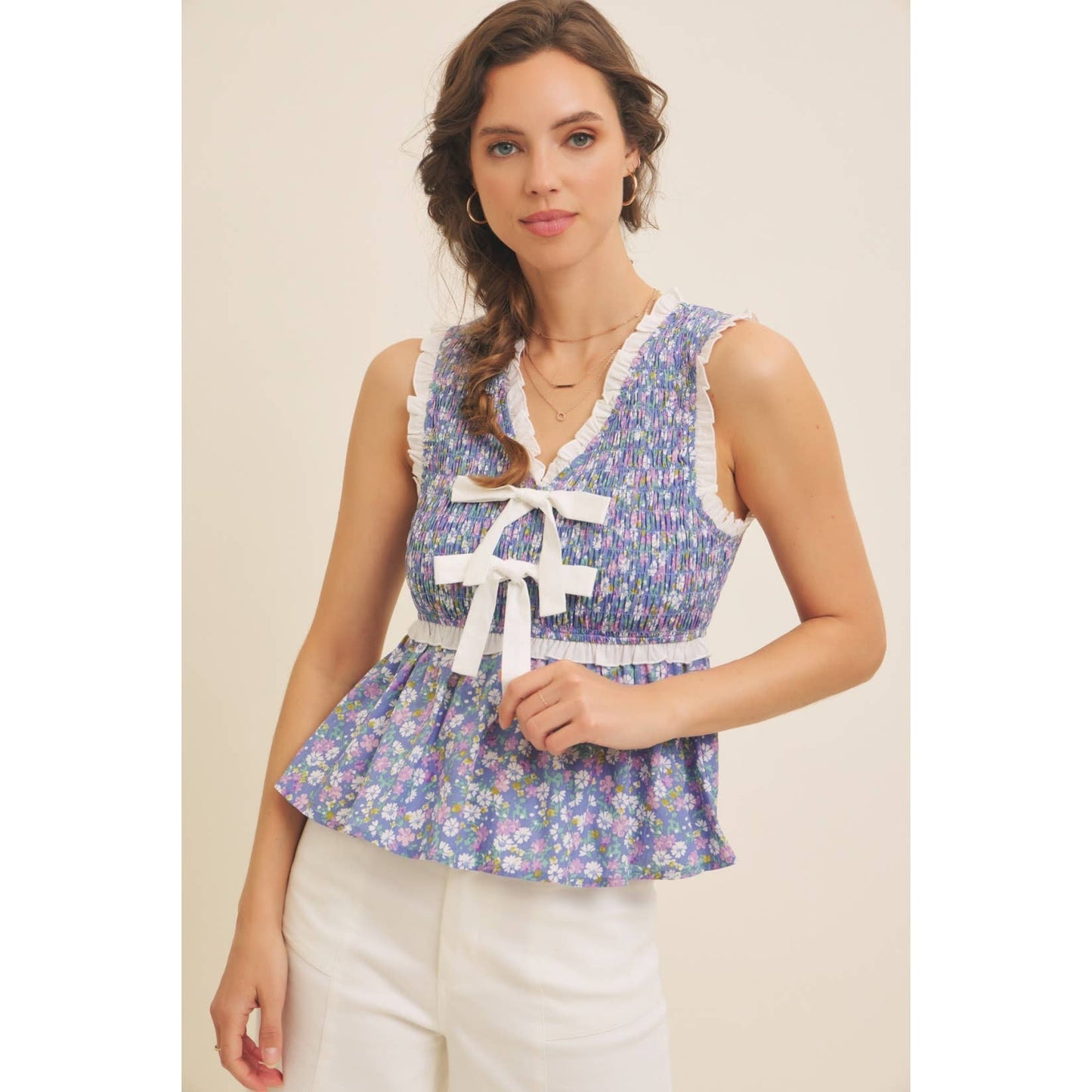 Garden Party Smocked Top
