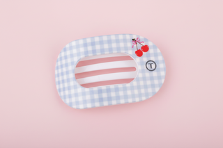 Flat Round Hair Clip | Large | Basket of Cherries