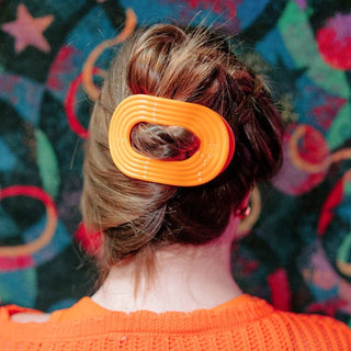 Flat Round Hair Clip | Large | Day Rave
