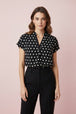 Black with white dots