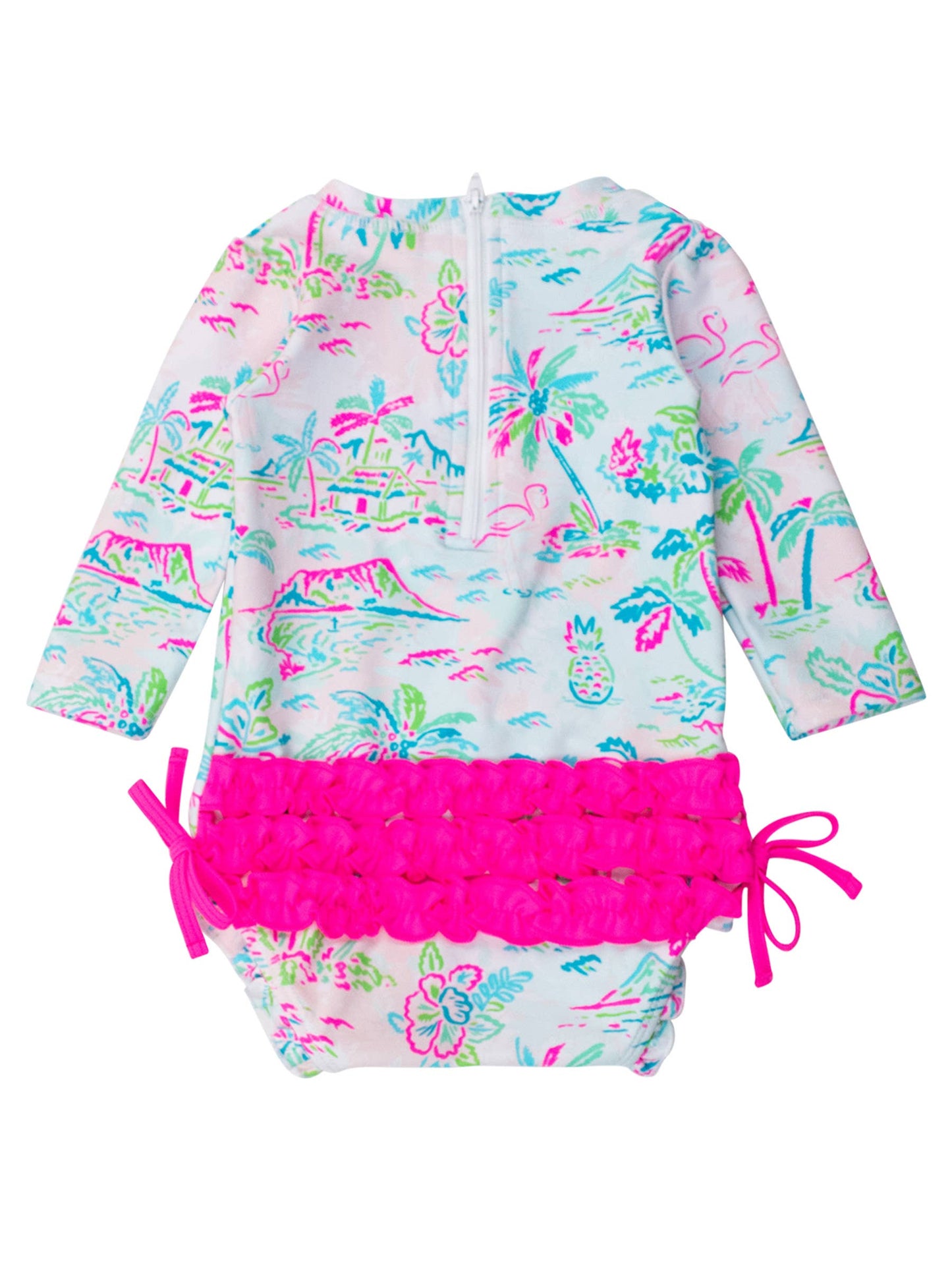 Girls Tropical Resort One-Piece Swimsuit