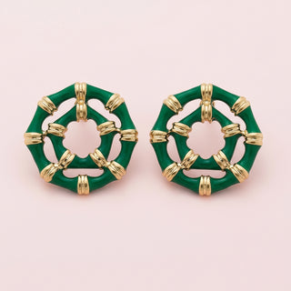 Lilly Bamboo Stud Earrings