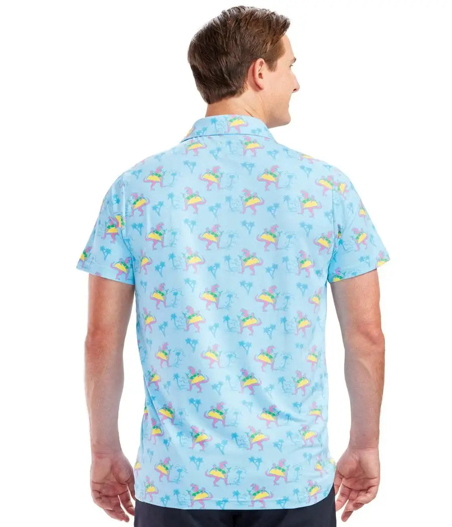 Tacosaurus Golf Polo Shirt - Men's Funny Golf Apparel