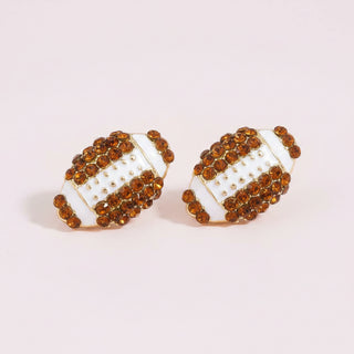 Studded Mini Football Stud Earrings