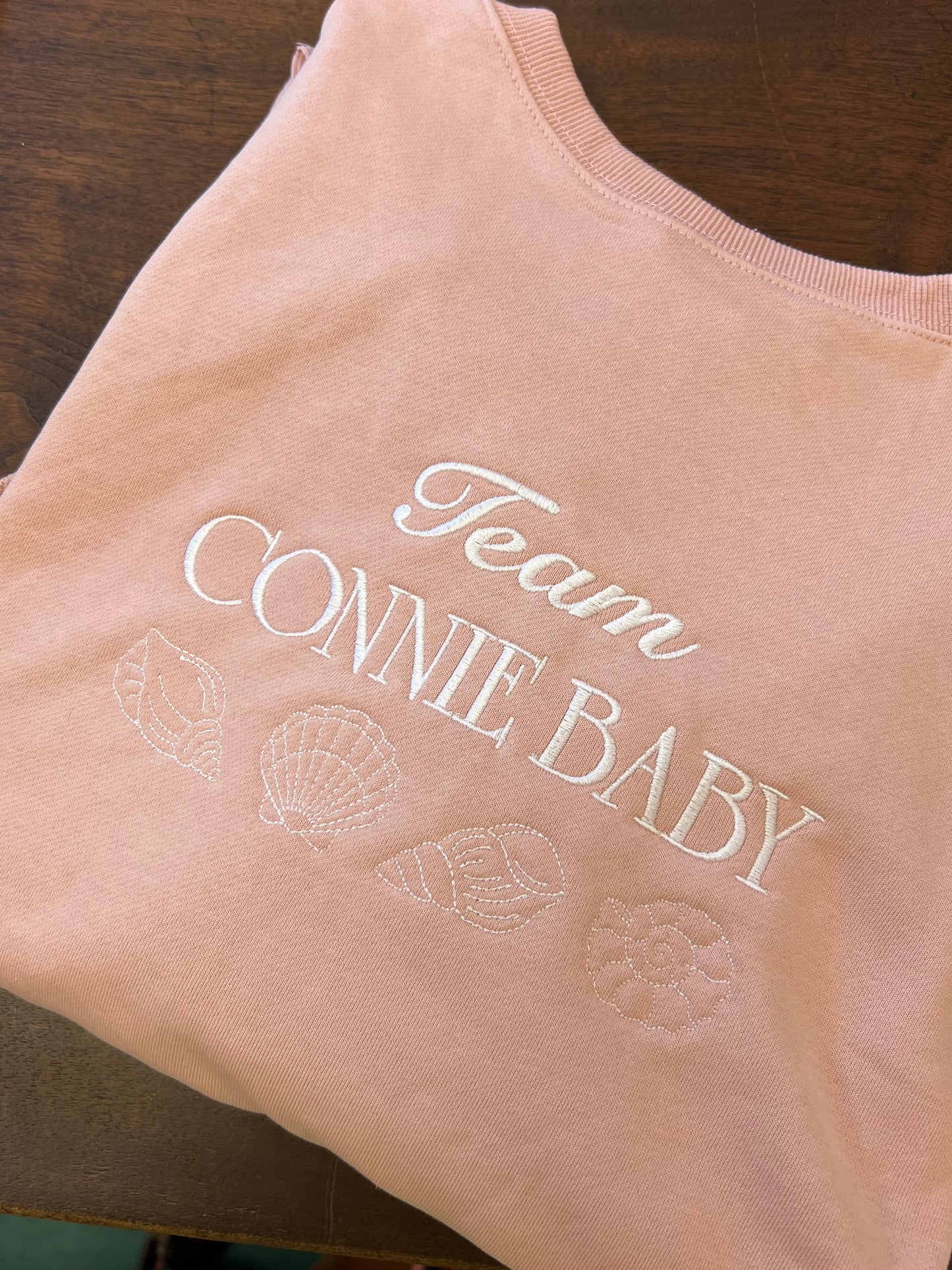 Team Connie Baby Embroidered Sweatshirt