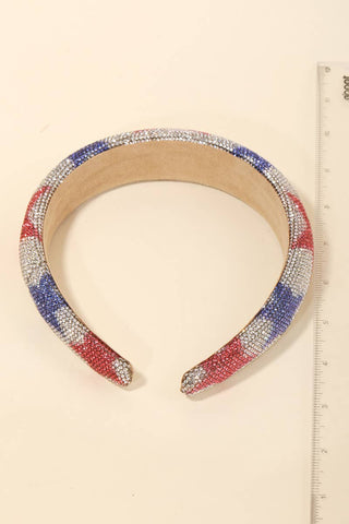 Patriotic Rhinestone Star Headband