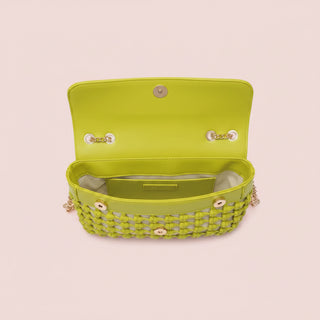 Erin Braided Vegan Leather Crossbody Bag