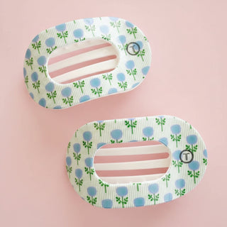 Blue Marigold | Medium | Flat Round Hair Clip