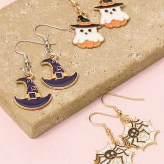 Spooky Season Halloween Character Dangle Earrings