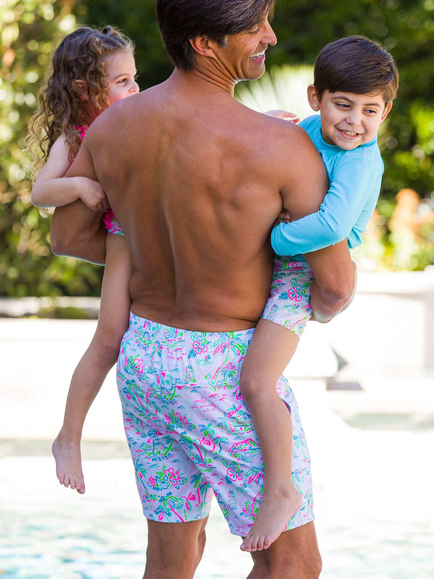 Men's Tropical Resort Swim Trunks