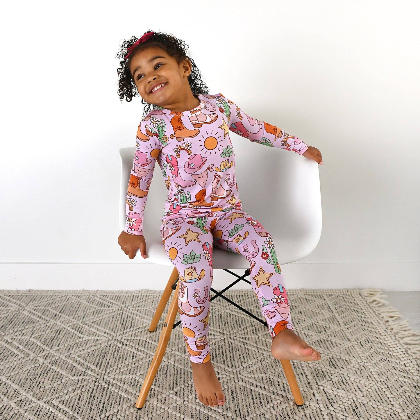 Lainey TWO PIECE - NO BUTTON Bamboo Western Toddler Outfit