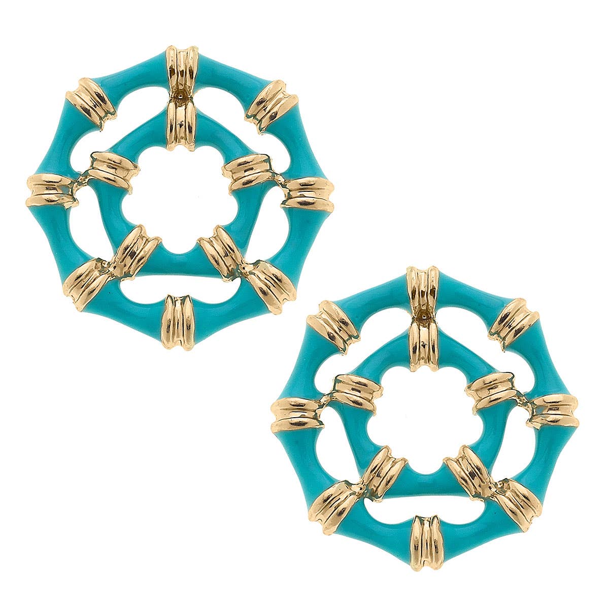 Lilly Bamboo Stud Earrings