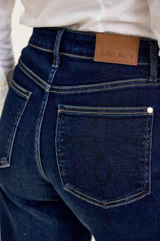 Judy Blue Petite High-Waist Lux Retro Wide-Leg Jeans in Twilight Blue