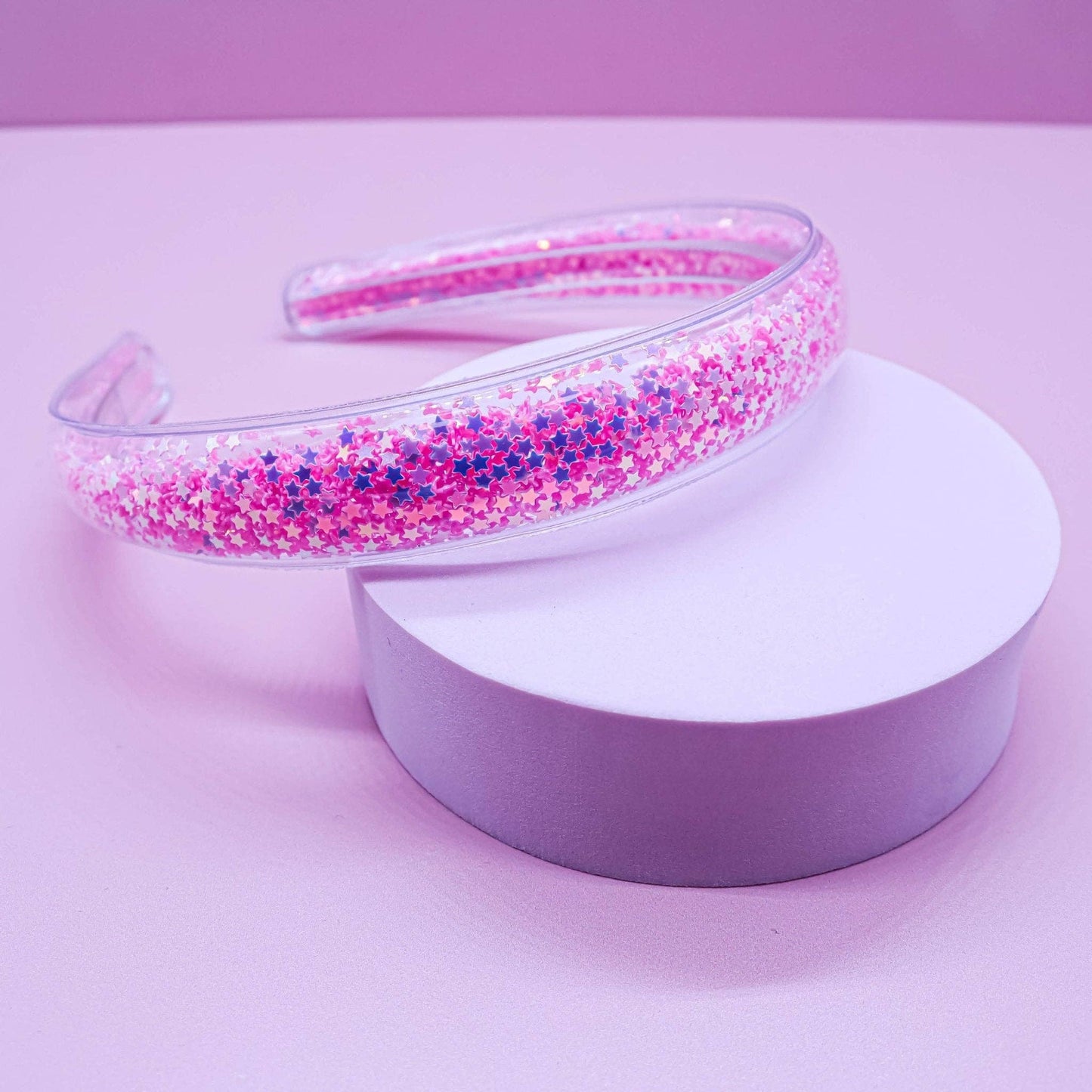 Shaker Glitter Headband with Teeth