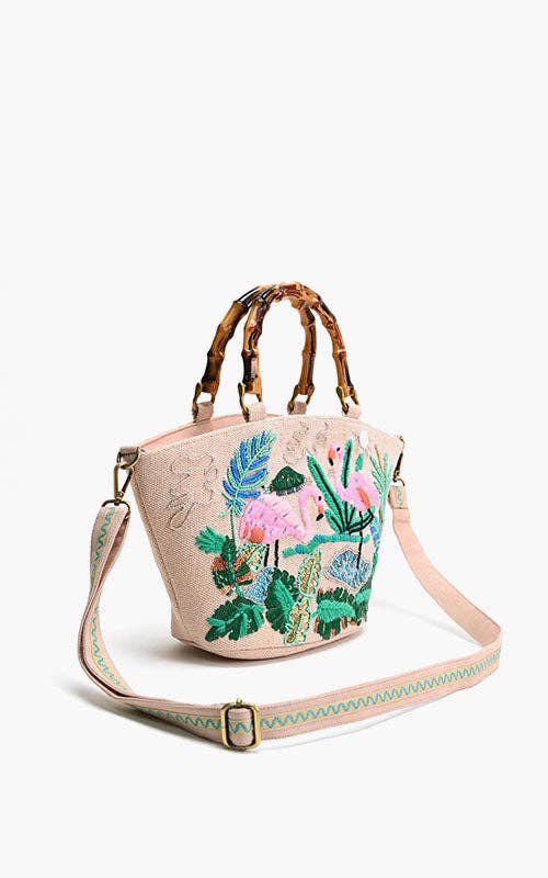 Tropical Pinlk Flamenco Mini Tote