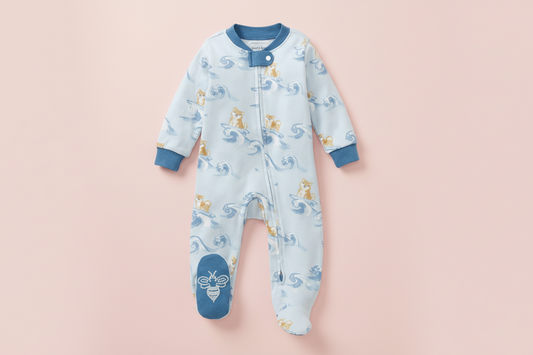 Burts Bees Surfer Pups Organic Cotton Sleep & Play