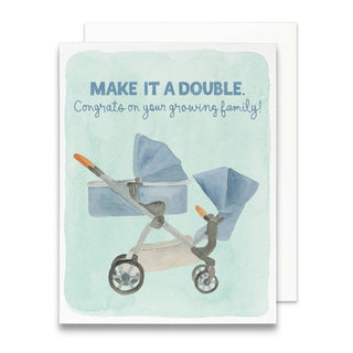 Growing Family Greeting Card | Congrats on Another Baby Card