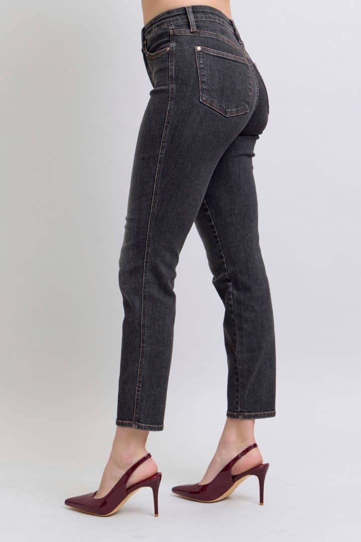 Mid-Rise Tummy Control Slim Judy Blues