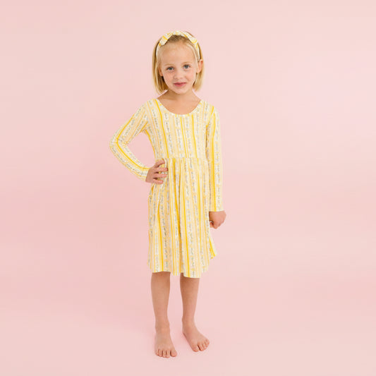 Sunny Meadow Stripe Bamboo Dress