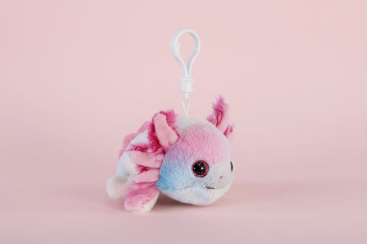 Big-Eye Axolotl Plush Keychain