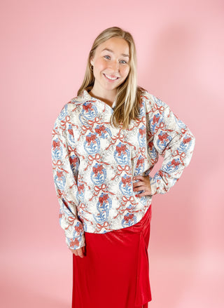 Classic Chinoiserie Christmas Pullover