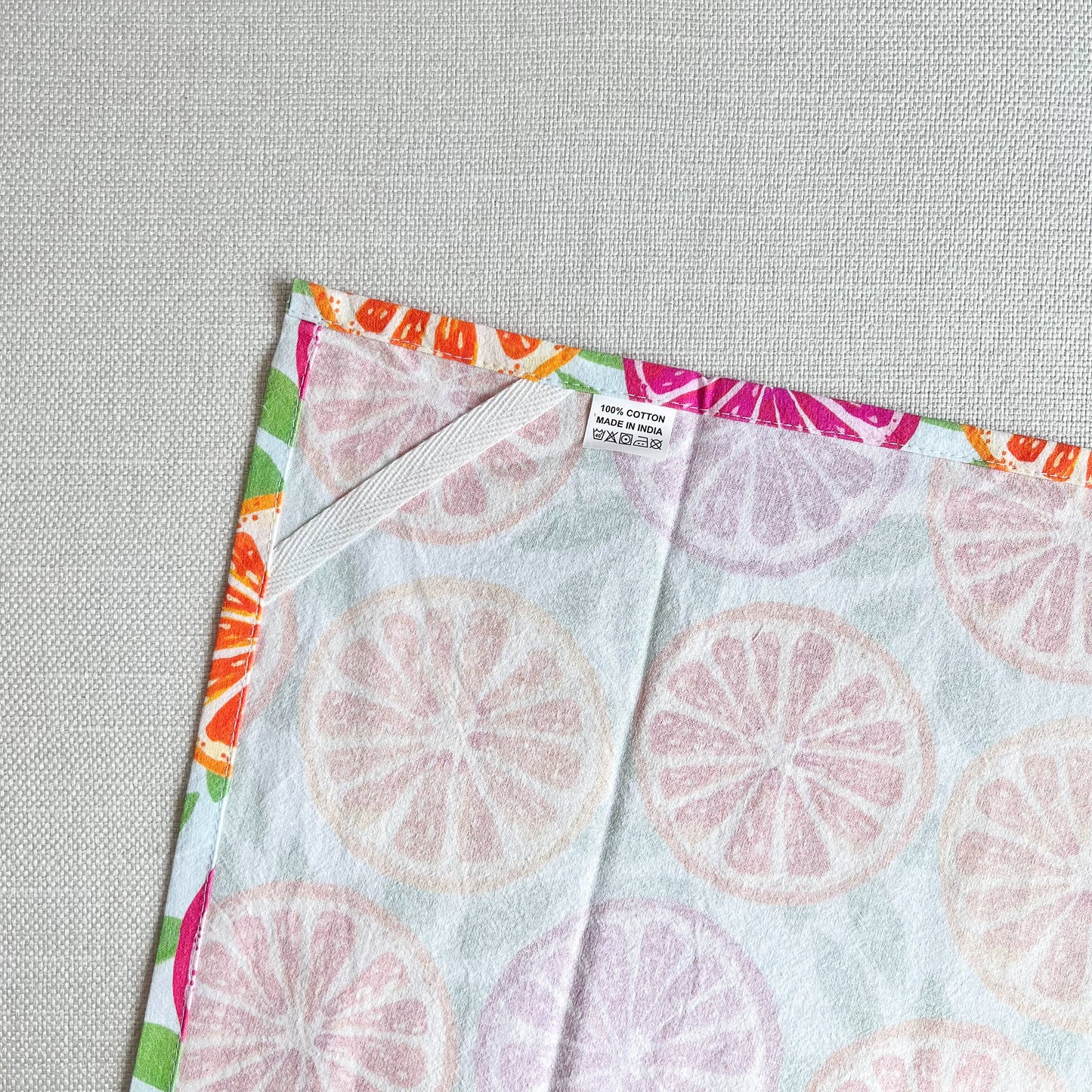 Bright Citrus Kitchen Towel | Orange Slices Tea Towel