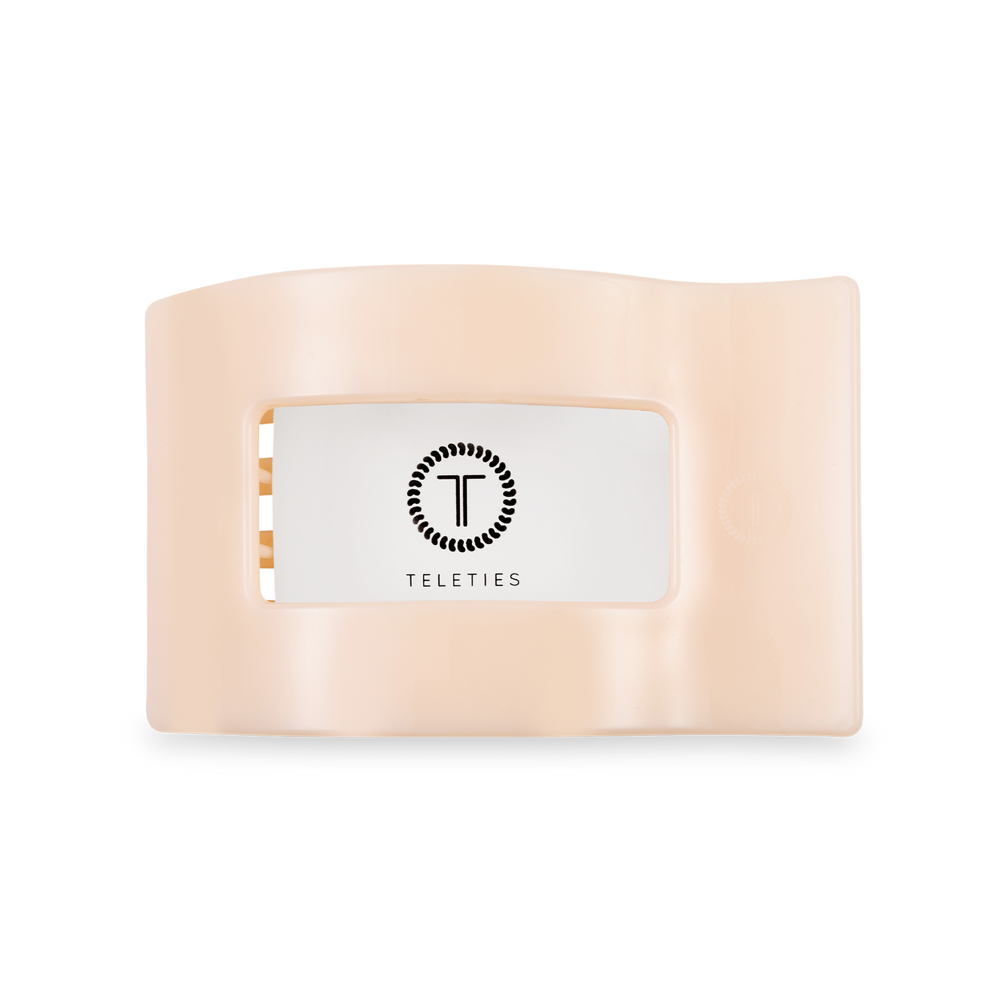 Flat Rectangle Hair Clip | Medium | Almond Beige