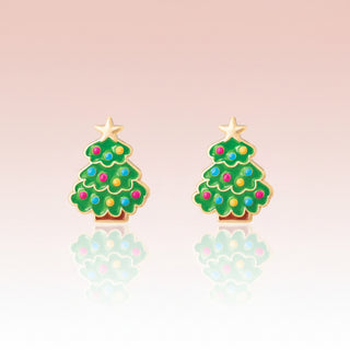 Girl Nation Festive Christmas Tree Stud Earrings