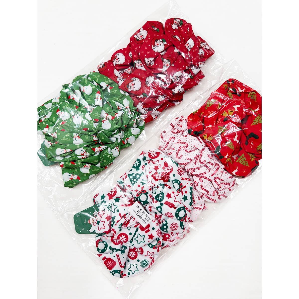 Christmas Cute Designs Mixed Scrunchie