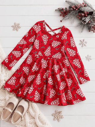 Christmas Tree Cake Twirl Dress