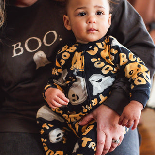 Boo! Organic Cotton Halloween Sleep & Play Footed Pajamas