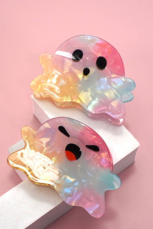 Colorful Ghost Claw Clip