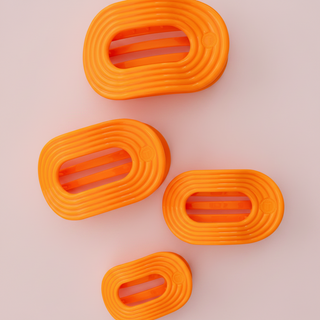 Flat Round Hair Clip | Small | Day Rave