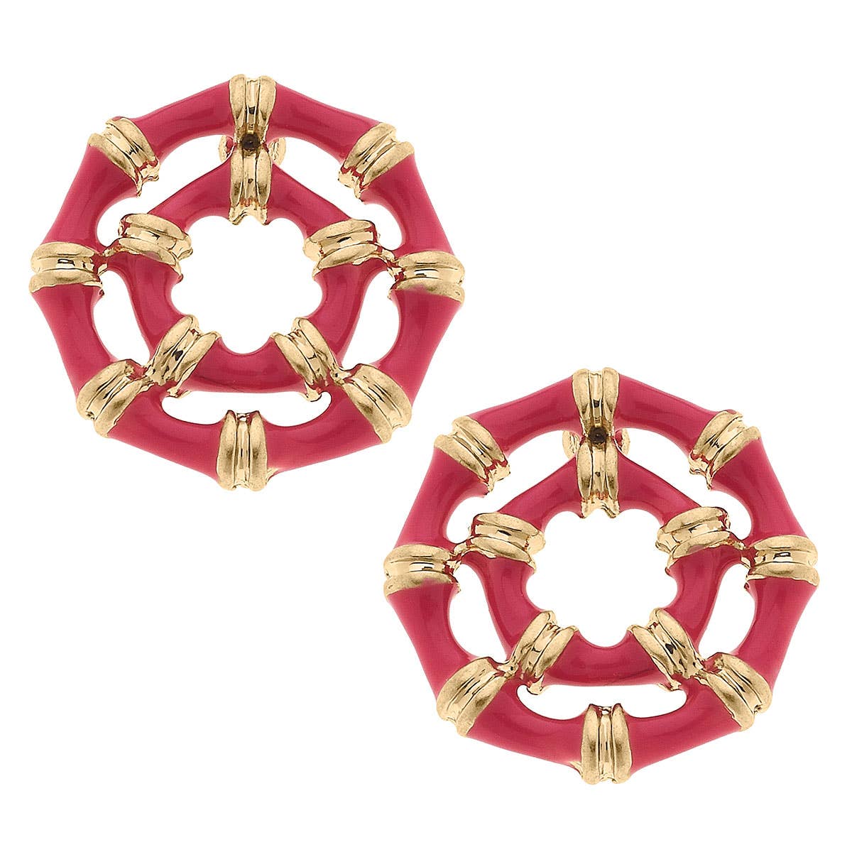 Lilly Bamboo Stud Earrings