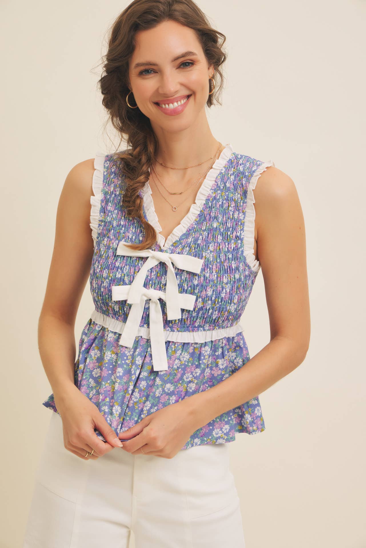 Garden Party Smocked Top