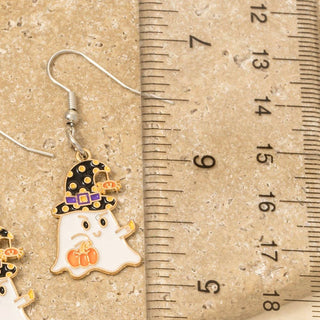 Enamel Halloween Dangle Earrings