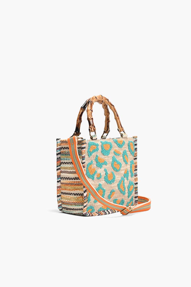 Wild Leopard Handheld Tote
