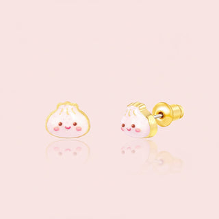 Girl Nation Lucky Dumpling Enamel Stud Earrings