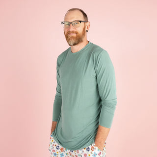 Tropical Green Unisex Bamboo Long Sleeve Shirt