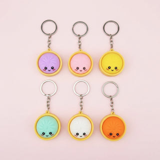 Kawaii Bao Bun Dumpling Steamer Keychain