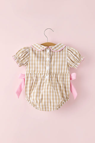 Baby Girls Fall Thanksgiving Smocked Turkey Romper