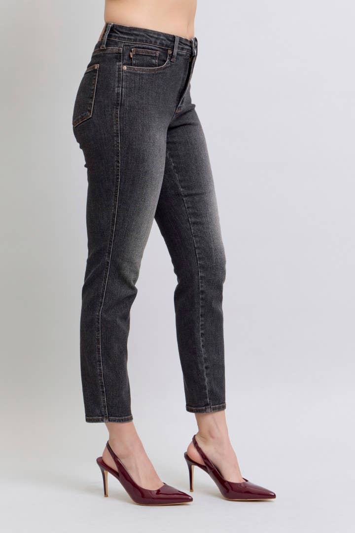 Mid-Rise Tummy Control Slim Judy Blues