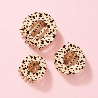 Blonde Tortoise | Medium | Flat Circle Hair Clip