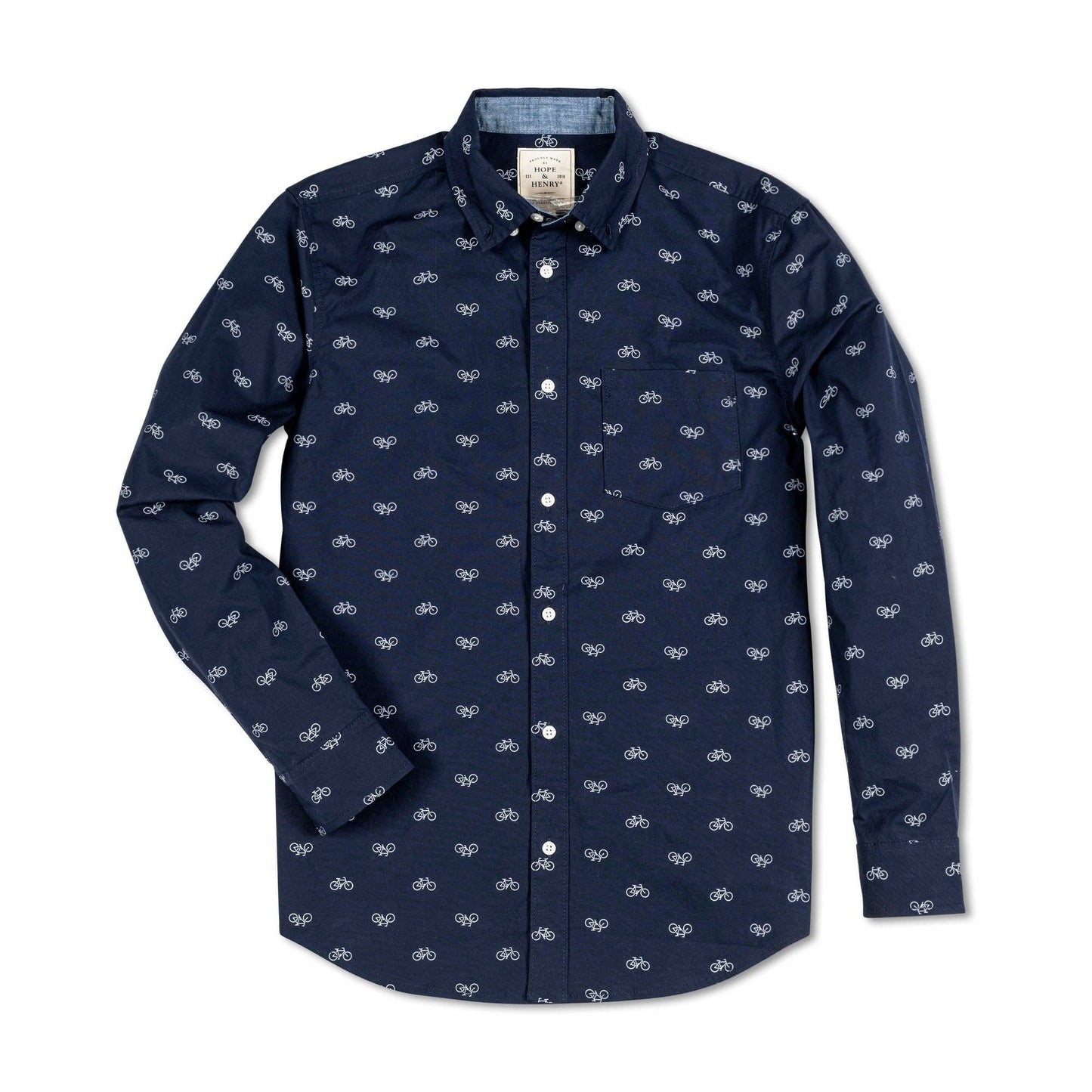 Organic Stretch Poplin Button Down Shirt