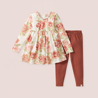 Burt's Bees Baby Autumn Rose Organic Tunic & Pant Set