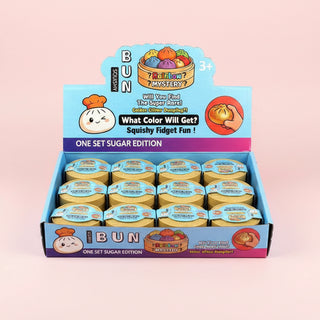 Glitter Bead Mystery Dumpling Bun Squishy Toy