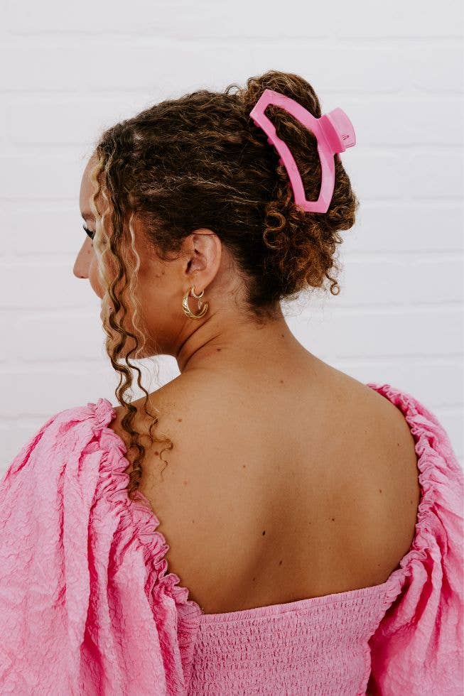 Open Hair Clip | Large | Peonies Please