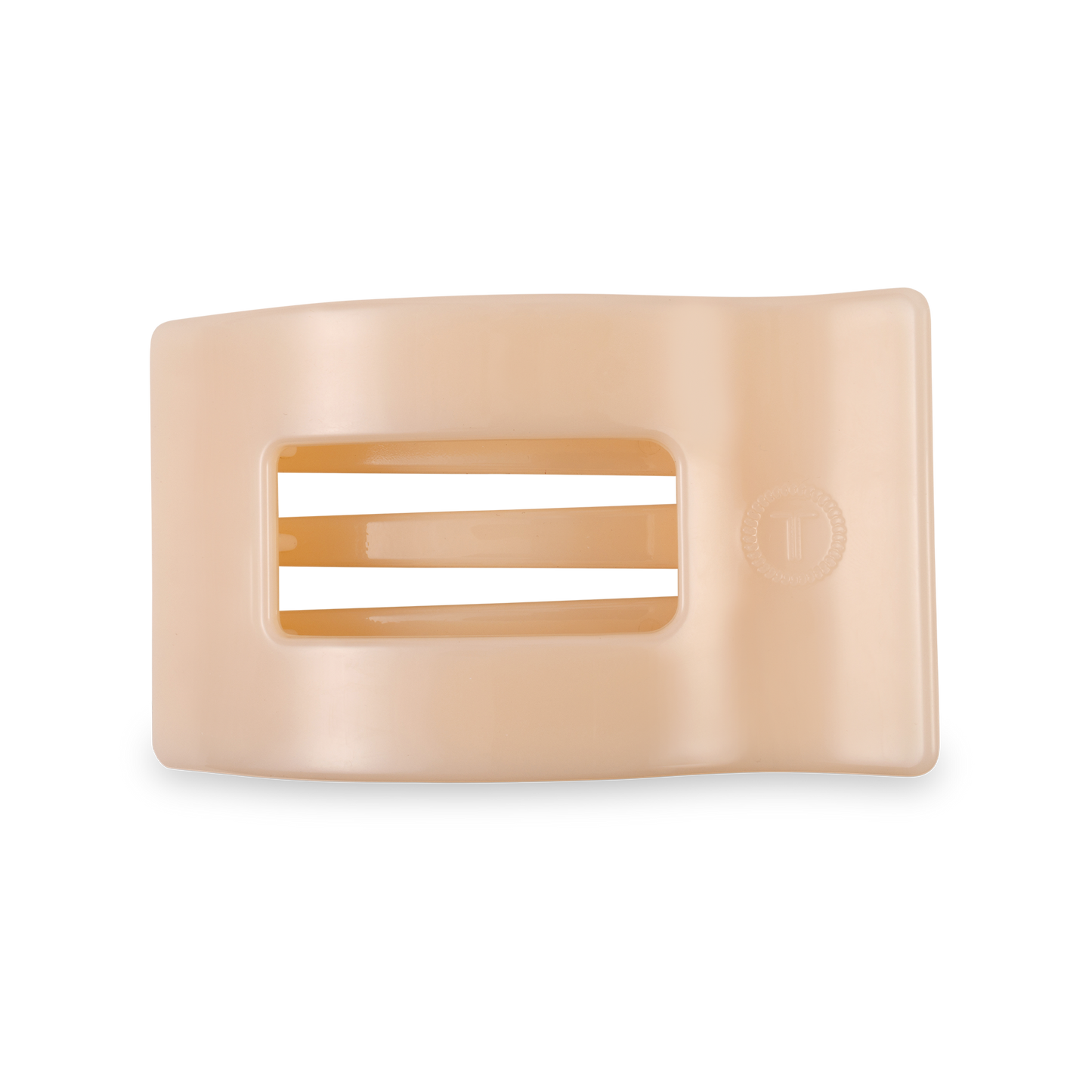 Flat Rectangle Hair Clip | Medium | Almond Beige